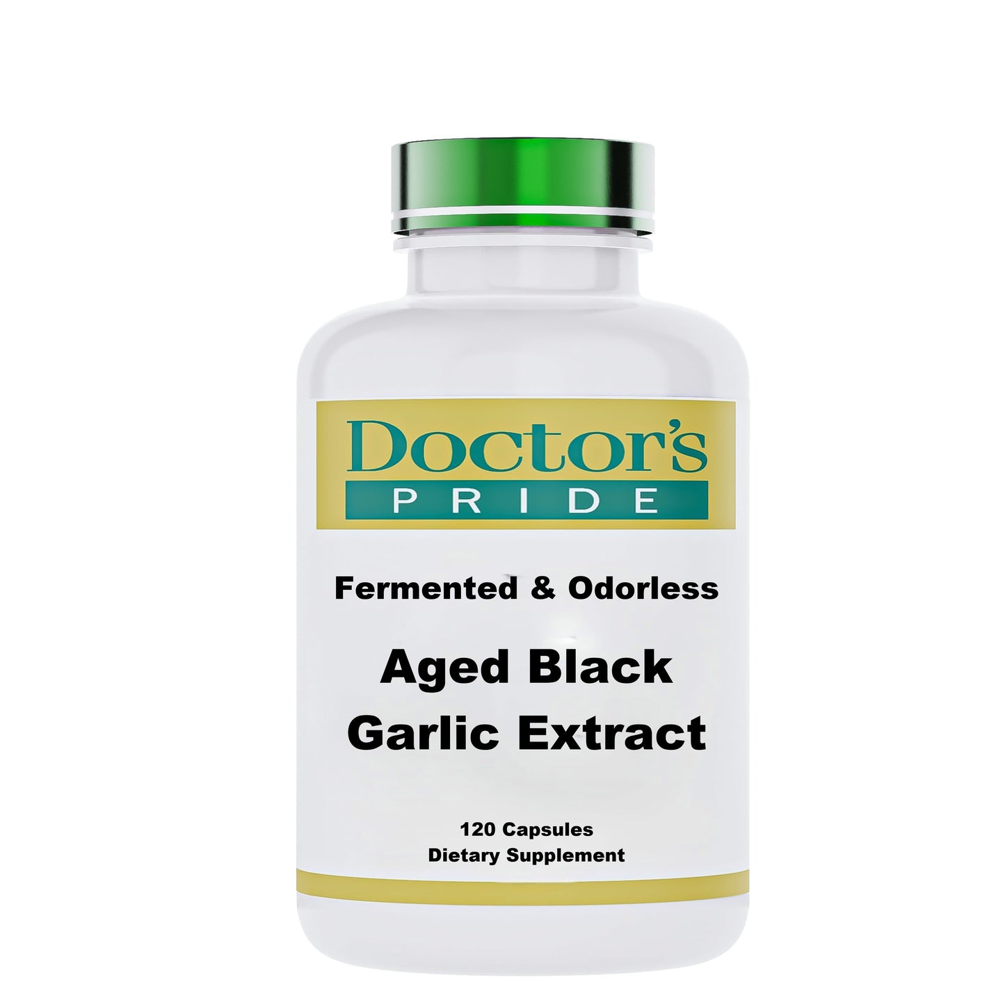 Odorless Black Garlic Extract Aged and Fermented, 120 Vegetarian Capsules