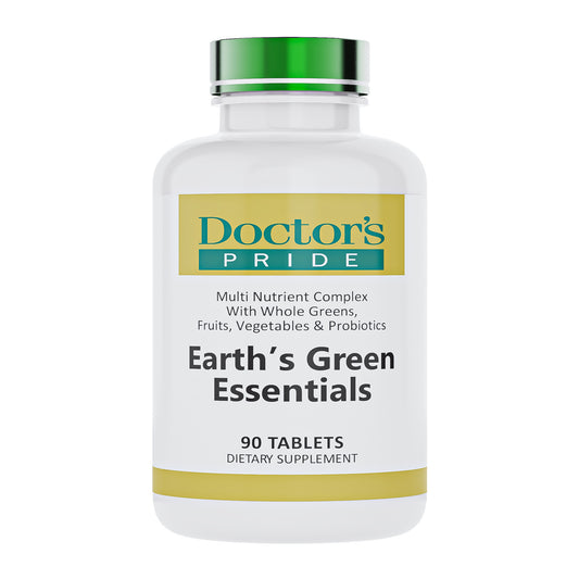 Earth's Green Essentials: A Comprehensive Multivitamin with Vegetables, Fruits, & Probiotics - 90 Tablets