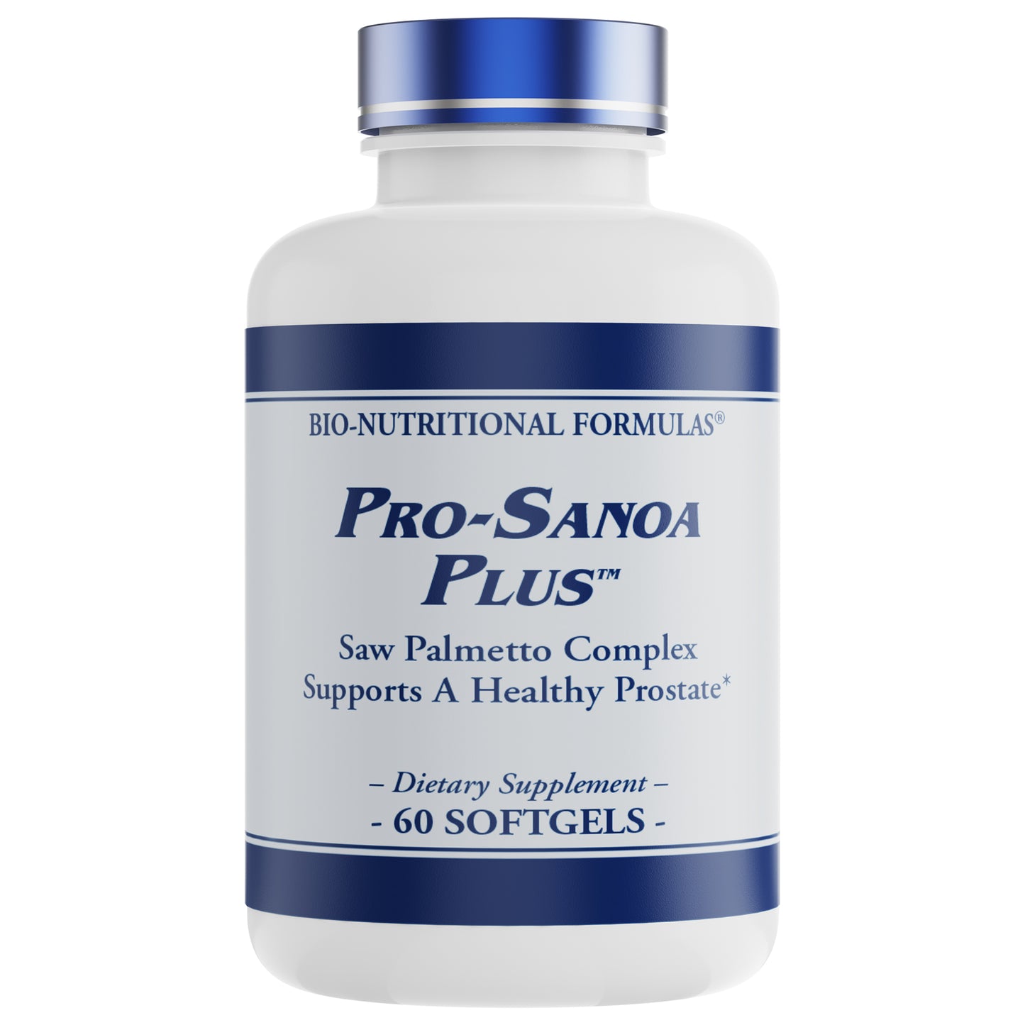Pro-Sanoa Plus: Saw Palmetto Complex for Men with Pygeum Extract, Pumpkin Seed Oil, Vitamin B-6, Zinc, & Uva-Ursi - 60 S0ftgels