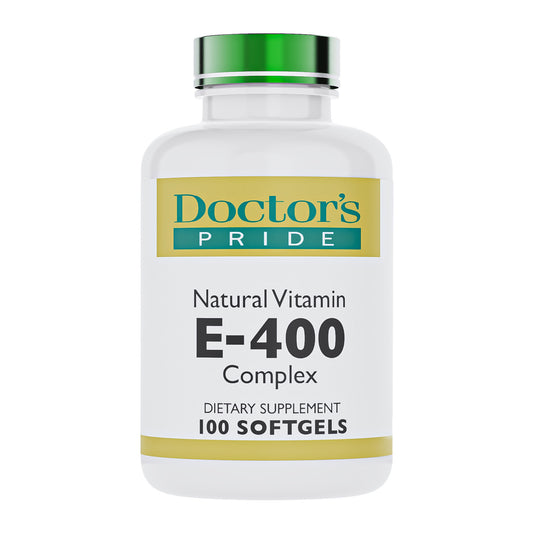 E-400 IU Natural Complex (d'alpha tocopherol) - 100 Softgels