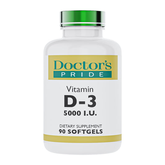 D-3 (as Vitamin D3 Cholecalciferol)  5000 IU Softgels - 90 Softgels