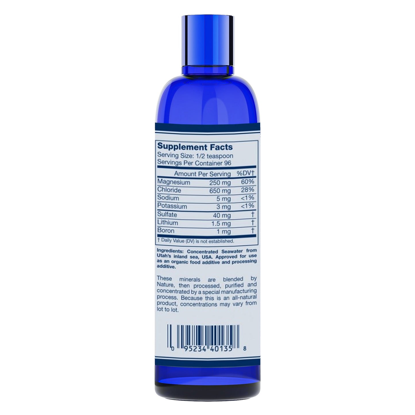 LM-911: Liquid Minerals with Magnesium, Chloride, Sodium, Potassium, Sulfate, Lithium, & Boron - 8 Fl. Oz.